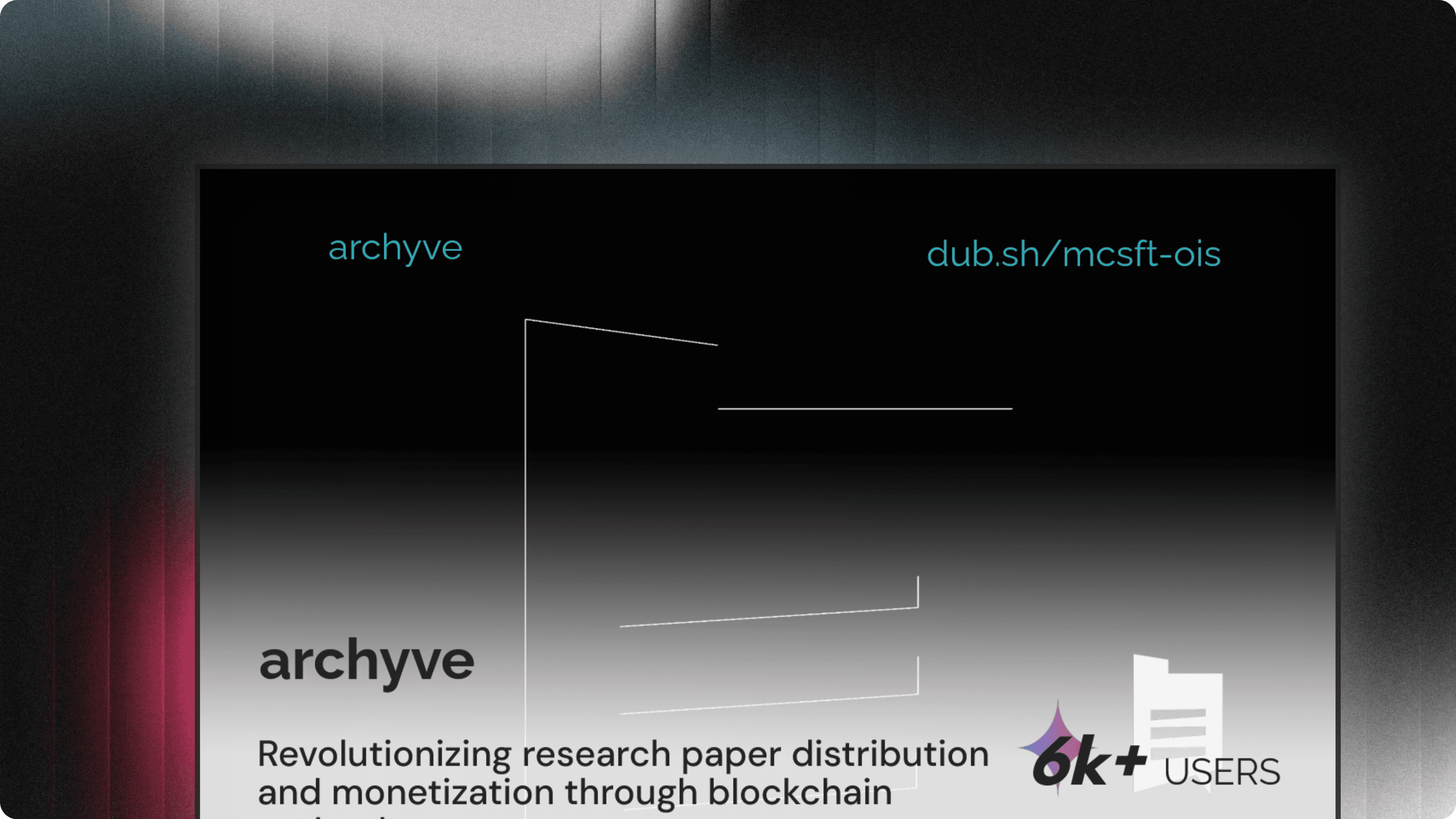 Archyve project cover